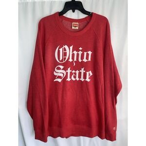 Homage Ohio State University Buckeyes Old English Script Crewneck Sweatshirt XXL